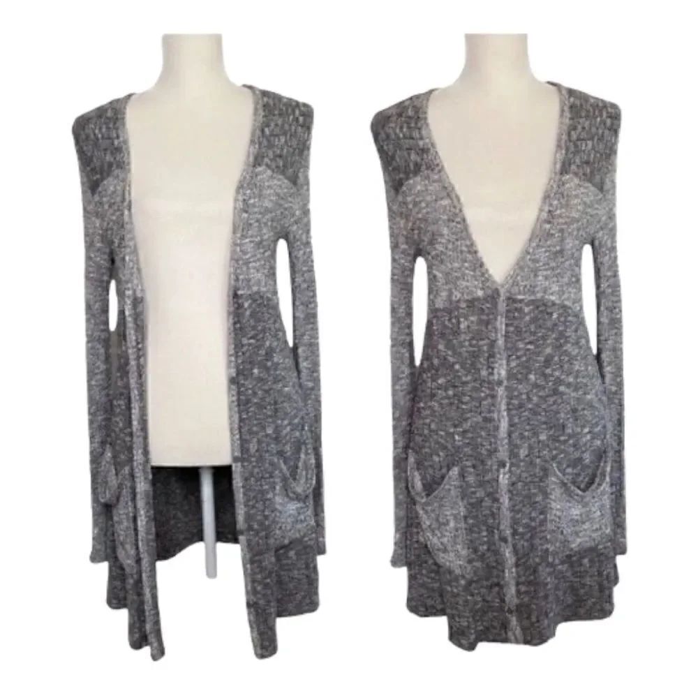 Anthropologie | Saturday Sunday Semana Gray Duster Long Cardigan Sweater | S